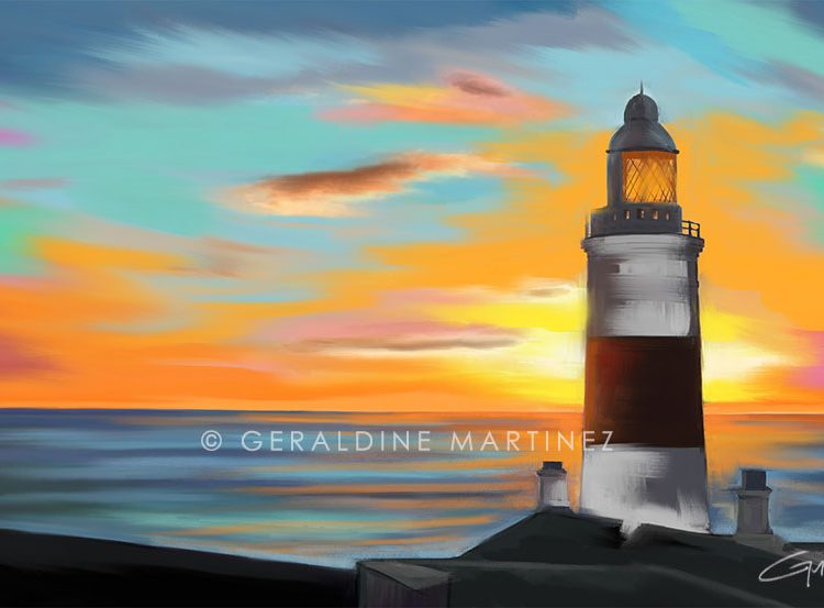 geraldine martinez europa point lighthouse-gibraltar-artist