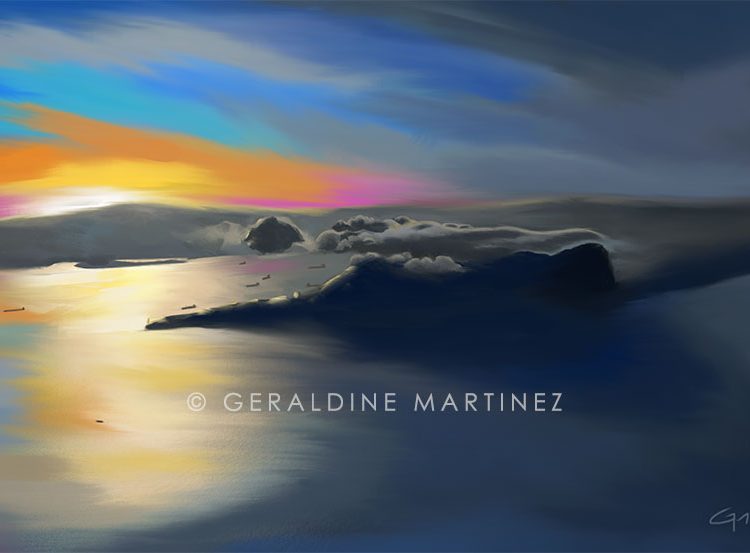aerial-of-gib-geraldine-martinez-gibraltar-artist