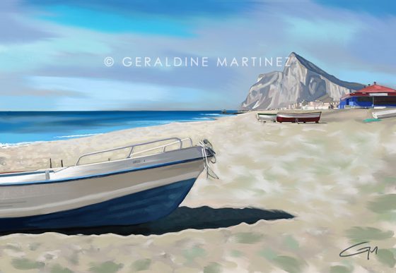 geraldine-martinez gibraltar from la linea-gibraltar-artist