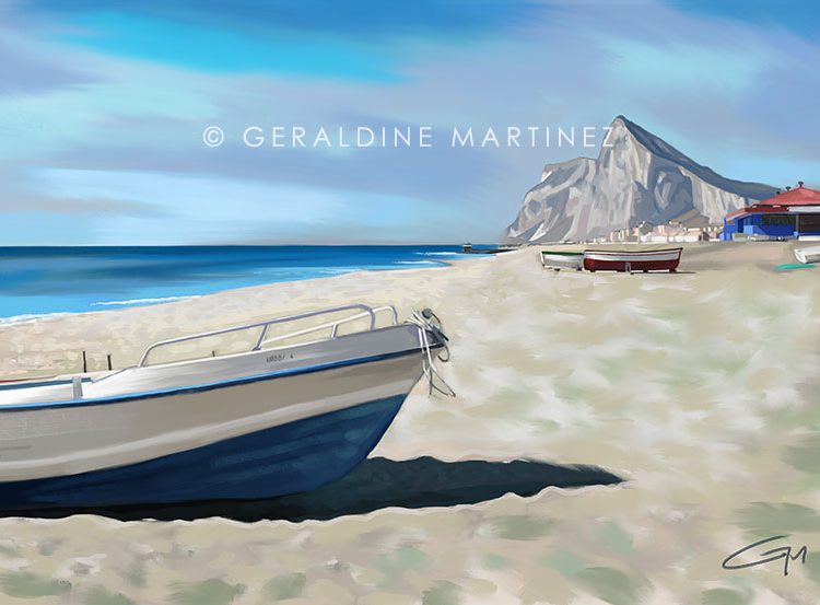 geraldine-martinez gibraltar from la linea-gibraltar-artist